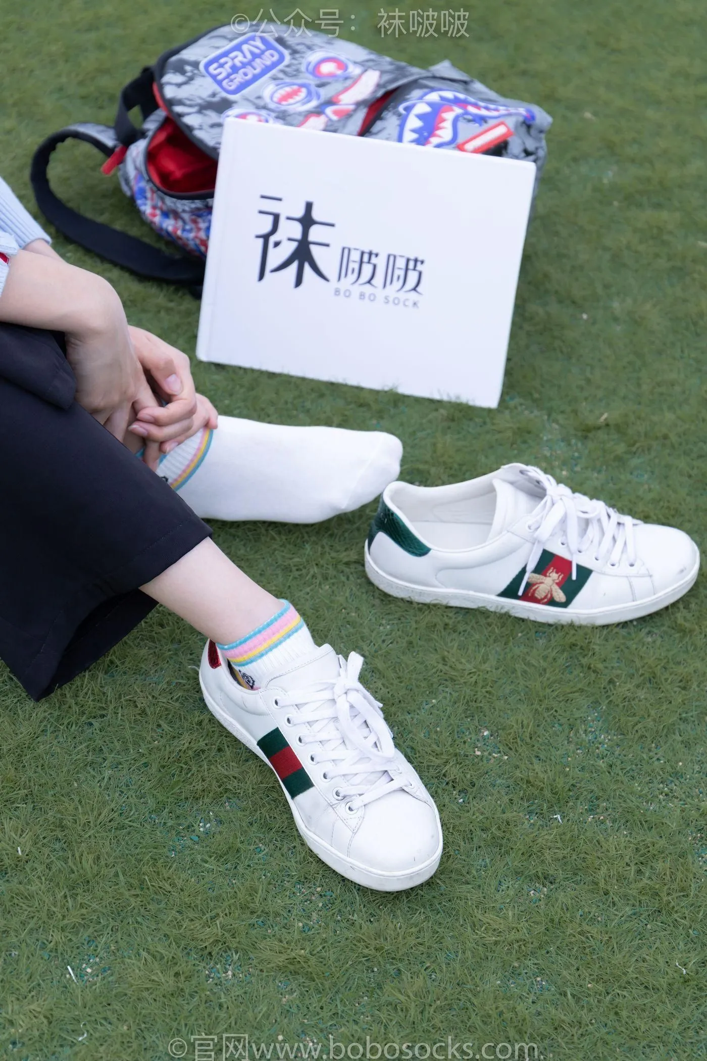 [BoBoSocks袜啵啵]NO.021 泡芙-板鞋、白棉袜、裸足 [131P]插图4